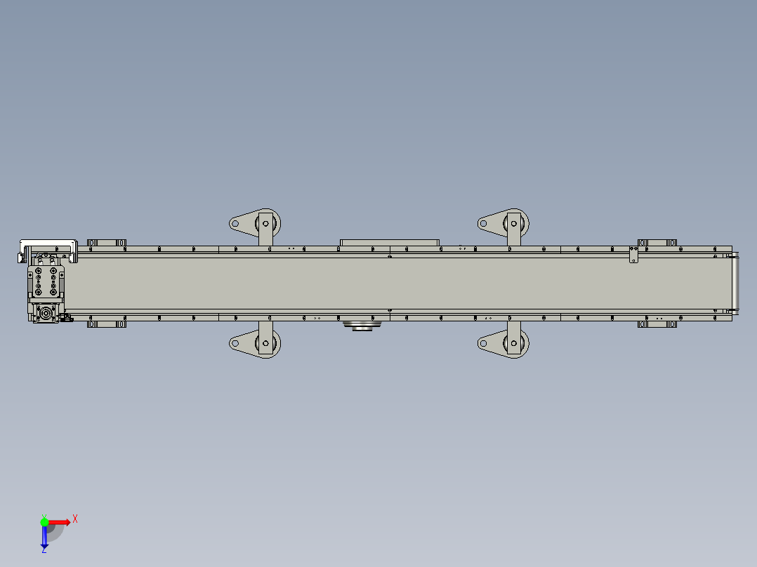 AB-0406-06-013A-A中板输送带-长1600俯视图