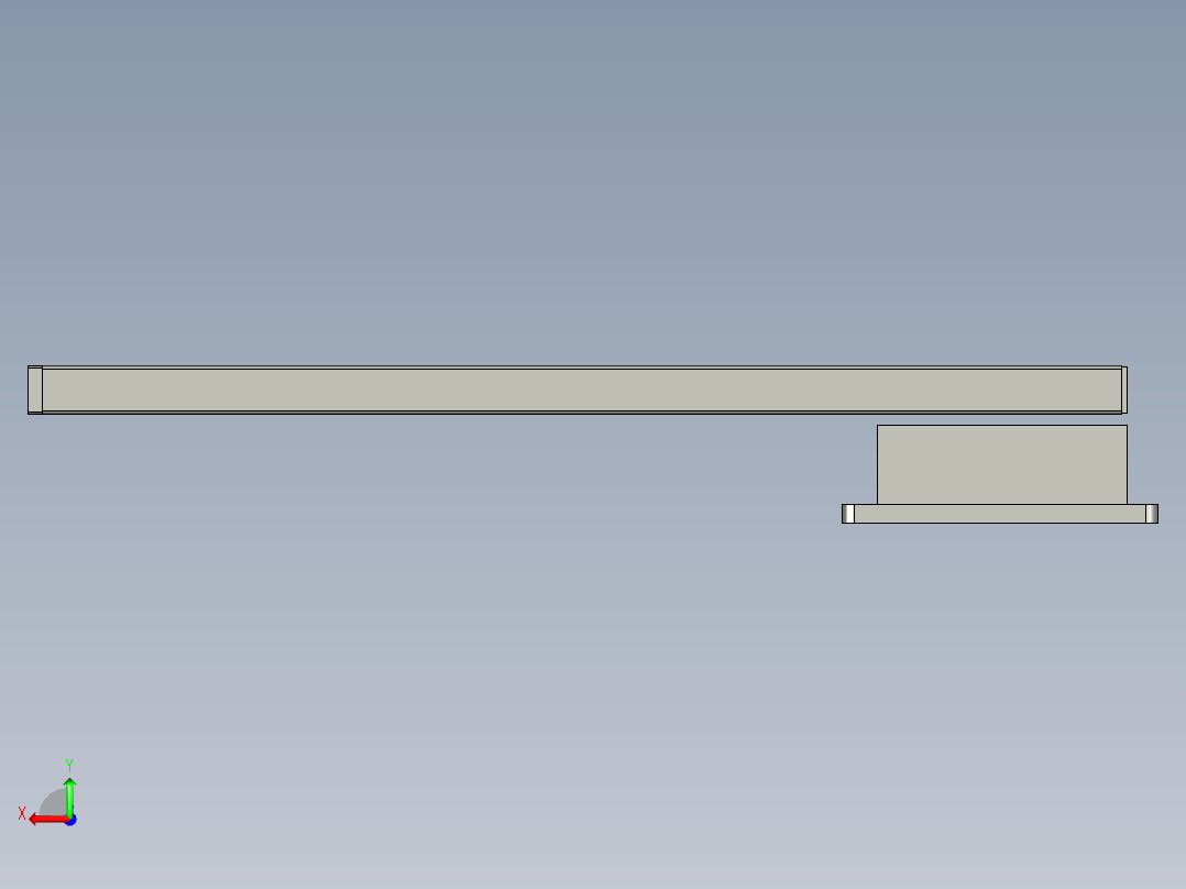显示屏安装组合后视图