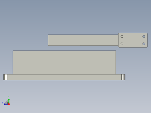 显示屏安装组合右视缩略图