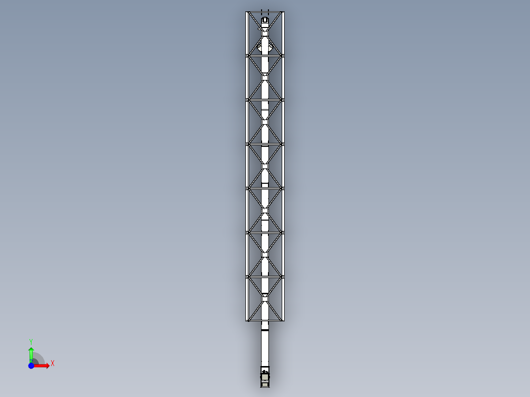 大型提升设备设计前视图