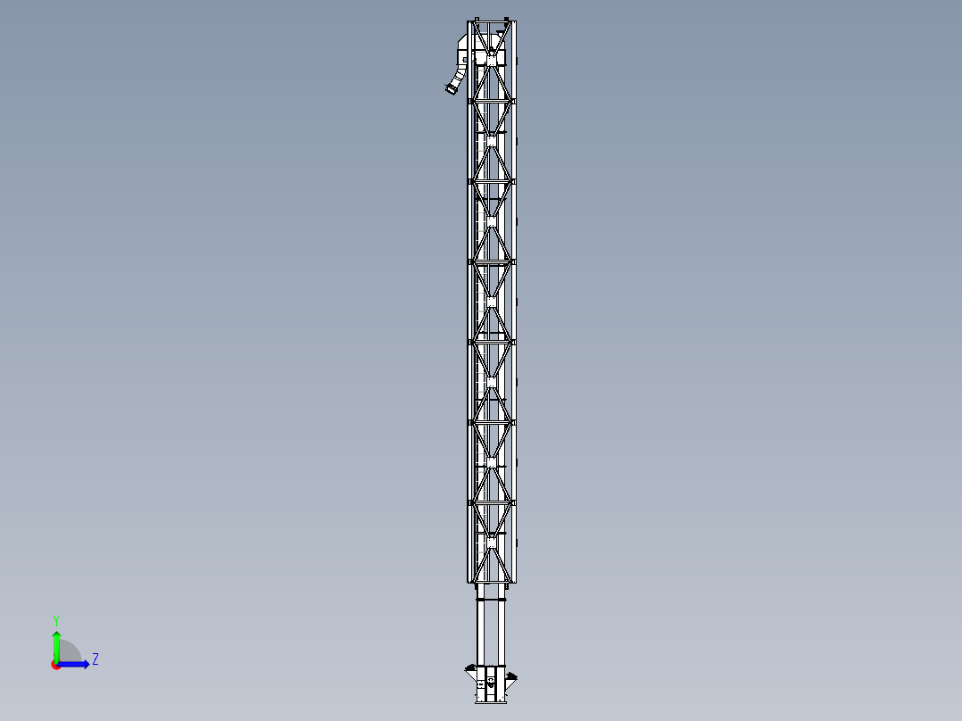 大型提升设备设计左视图