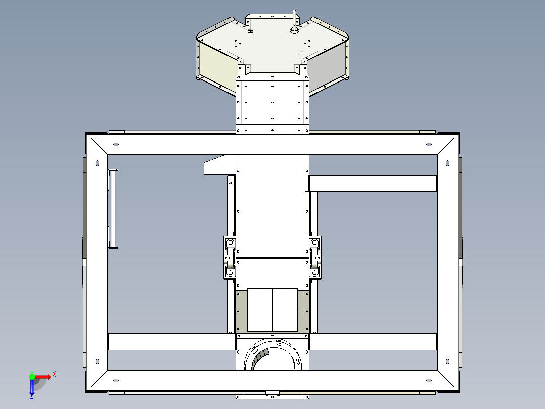 大型提升设备设计俯视图