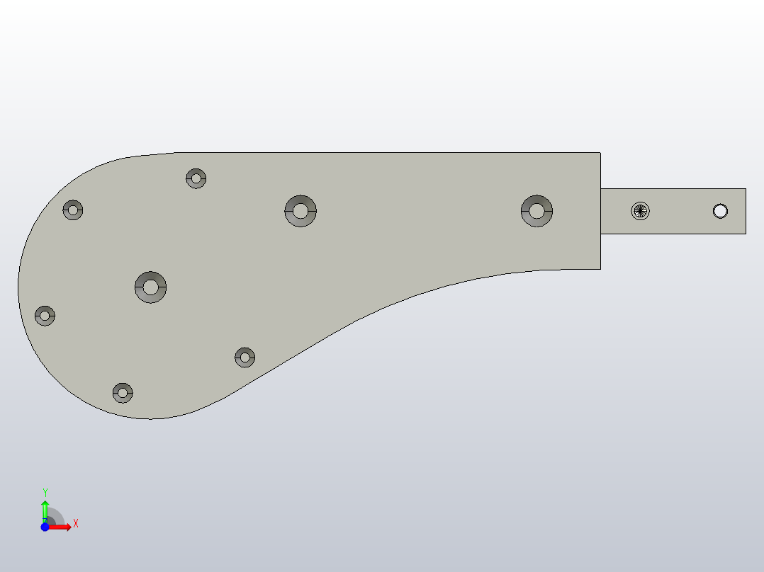 YLXEJ320-C1 YL不锈钢尾部轮装置前视图