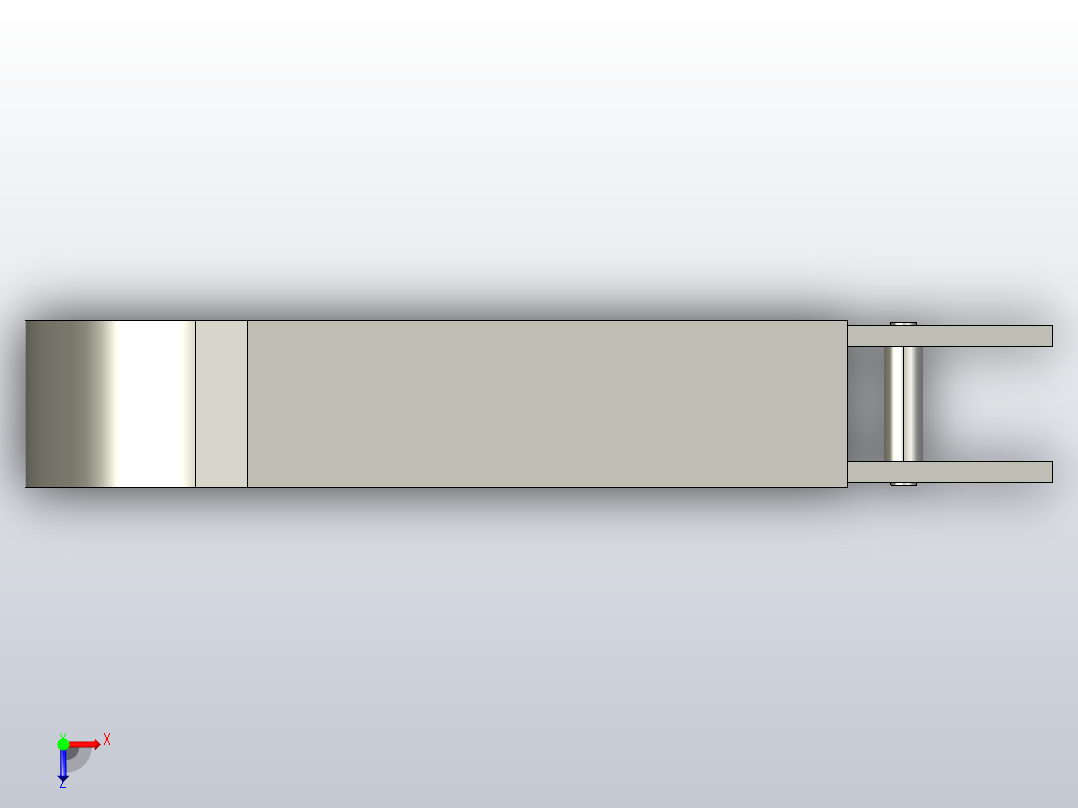 YLXEJ320-C1 YL不锈钢尾部轮装置俯视图