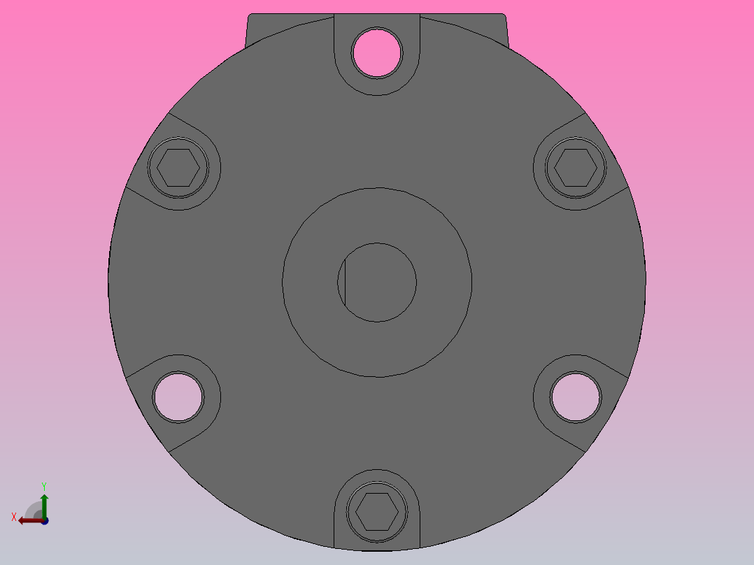 FS-CRB2 叶片旋转气缸(基本型)[FS-CRB2BW15-90SZ]后视图