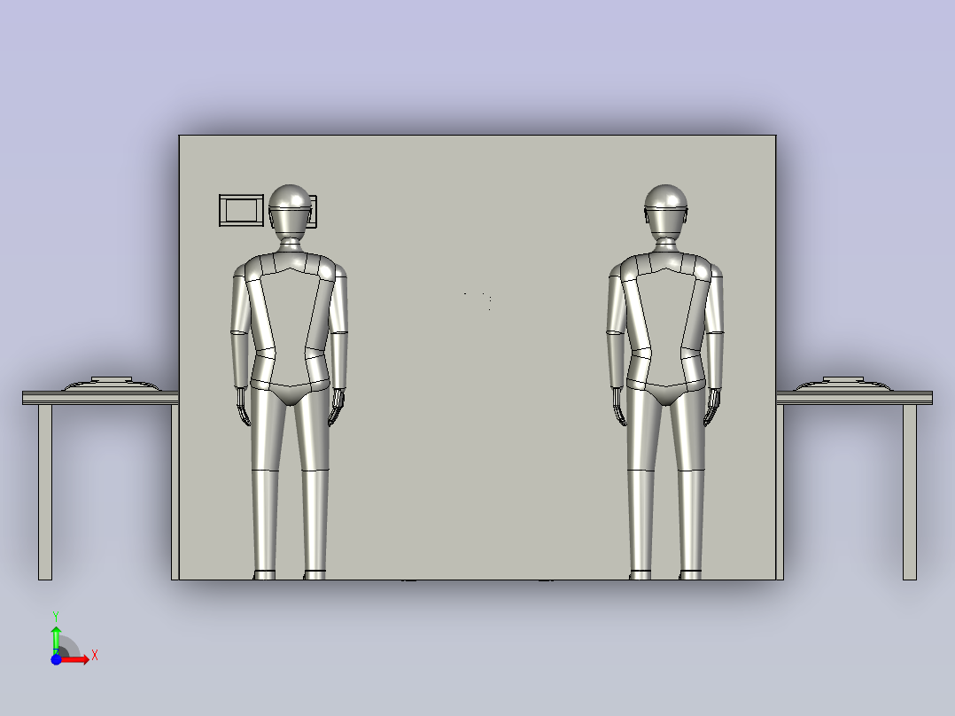 铁盘锁付在线式前视图