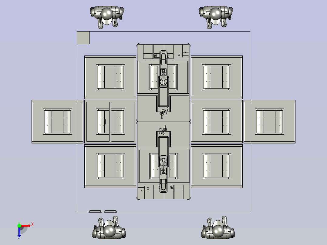 铁盘锁付在线式俯视图