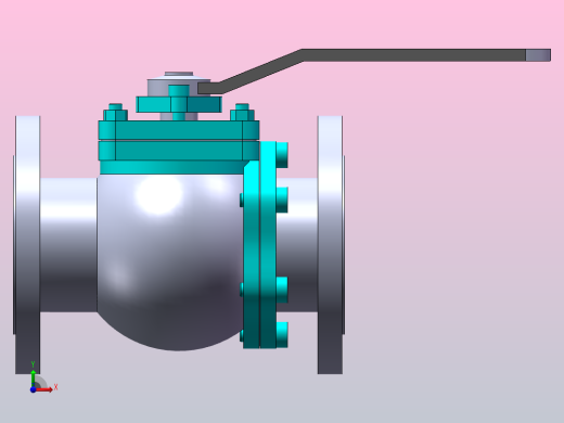 法兰连接球阀[80]前视缩略图