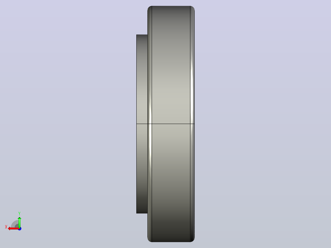 圆锥滚子轴承30208后视图