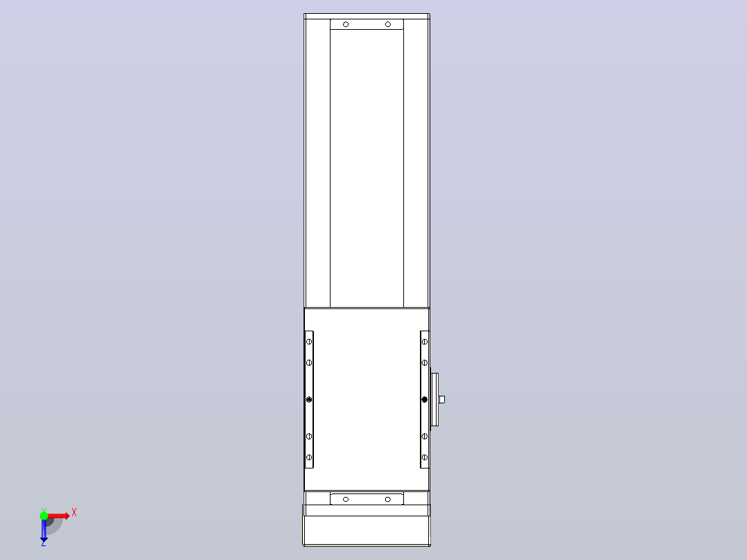 滚珠丝杠直线轴带导轨全封闭TPA-HCR-120D-1610C-L250-MP-C-P20-N3俯视图