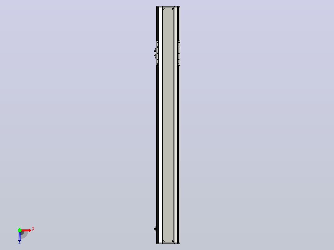 SYS14-950-M-200W滚珠花健、支撑座、滚珠丝杠、交叉导轨、直线模组.STEP俯视图