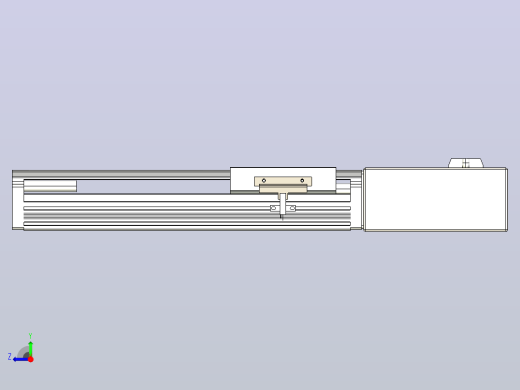 皮带直线轴半封闭可选导轨TPA-HNB-105D-90-L150-ML-Y-P20-N3右视缩略图