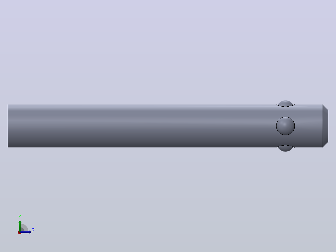 6mm锁定销左视图