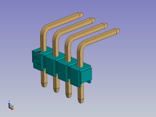 DS1022彩色排针 100mil(2.54mm) 类型U(3.0x6.0x6.05mm) 1Rx40pin 彩色 REV1.0