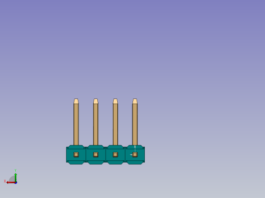 DS1022彩色排针 100mil(2.54mm) 类型U(3.0x6.0x6.05mm) 1Rx40pin 彩色 REV1.0后视缩略图