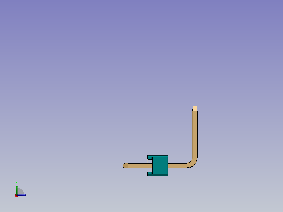 DS1022彩色排针 100mil(2.54mm) 类型U(3.0x6.0x6.05mm) 1Rx40pin 彩色 REV1.0左视图