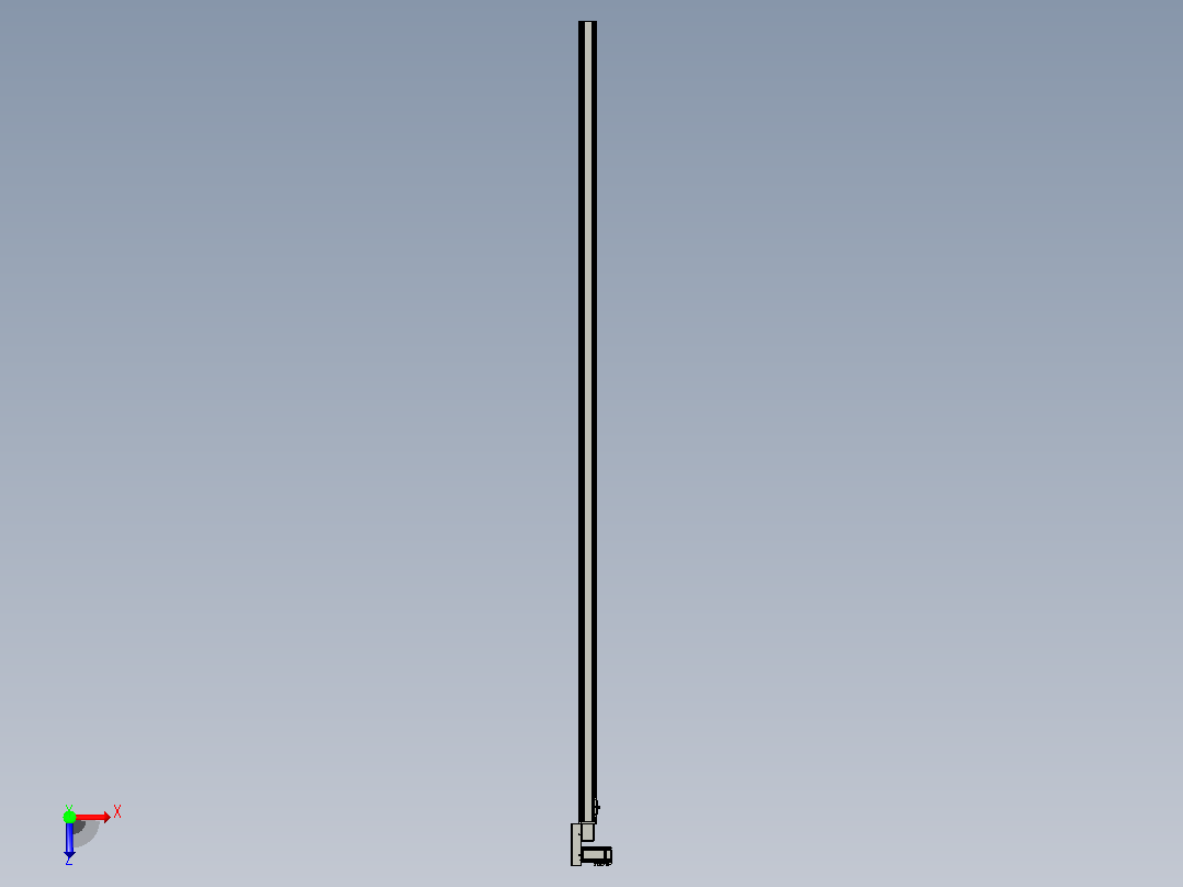 皮带直线轴半封闭可选导轨TPA-HNB-65S-90-L3000-ML-Y-P10-N3俯视图