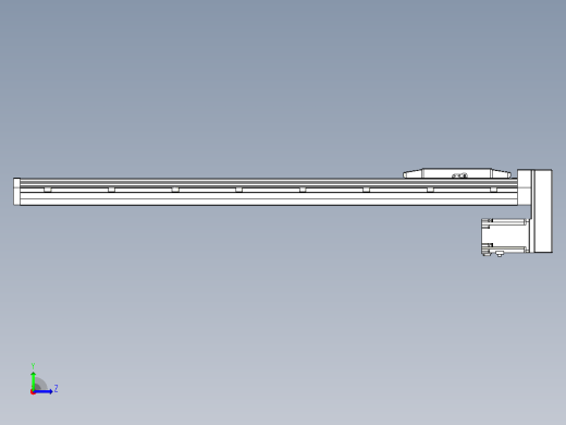 滚珠丝杠直线轴内置导轨TPA-GCR-170-2510C-L900-MP-M75-N3左视缩略图
