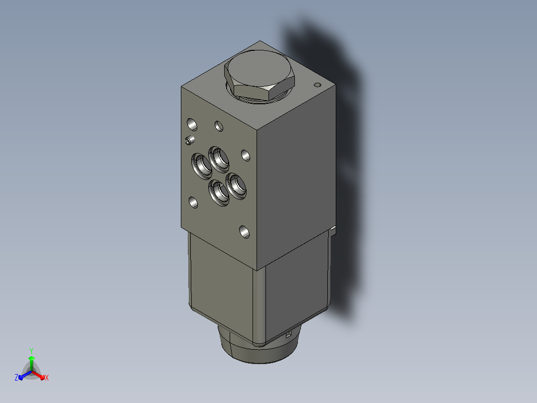 伊顿液压元件DG4V-3S-AL-U-60-AC-ROCK主视图