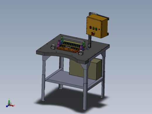 压装电路板工位3D模型