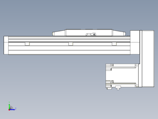 滚珠丝杠直线轴内置导轨TPA-GCR-170-2510C-L150-MP-M75-N3左视缩略图