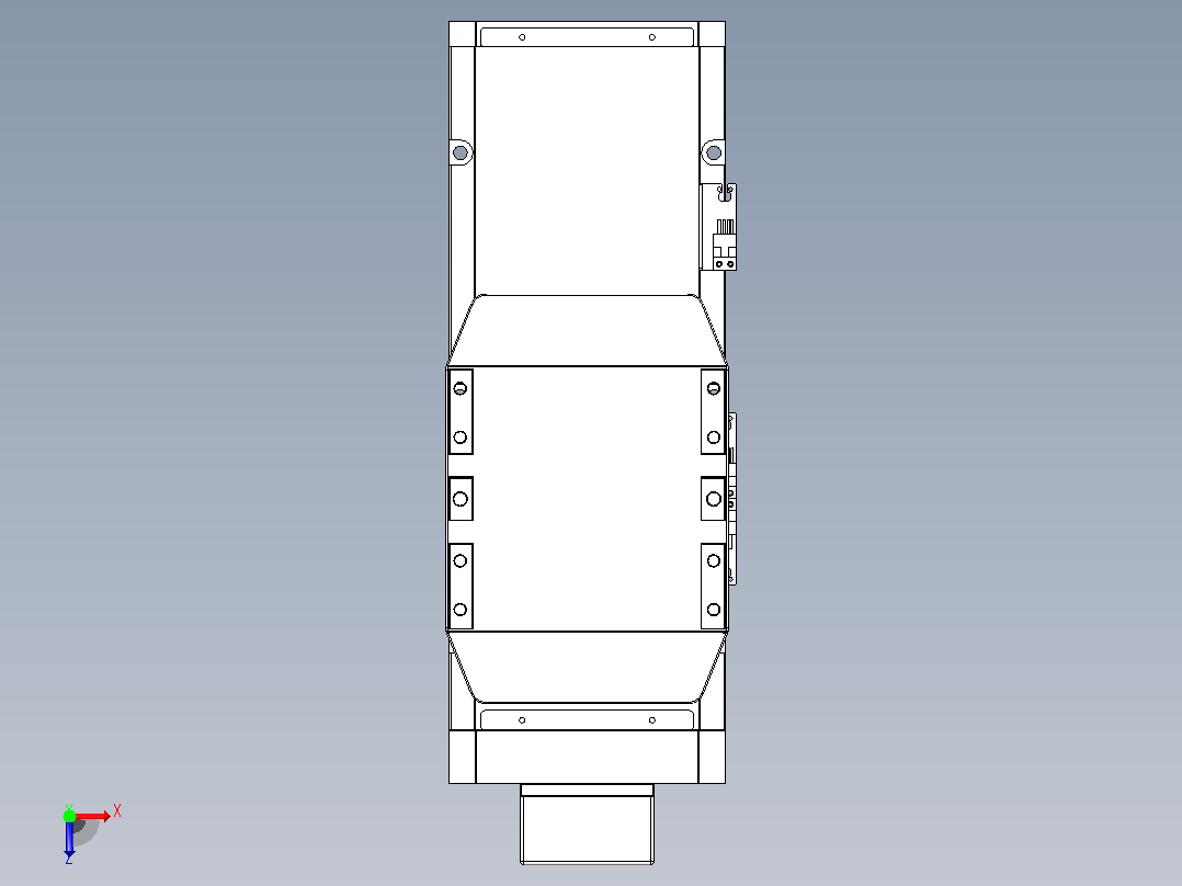 滚珠丝杠直线轴内置导轨TPA-GCR-170-2510C-L150-MP-M75-N3俯视图