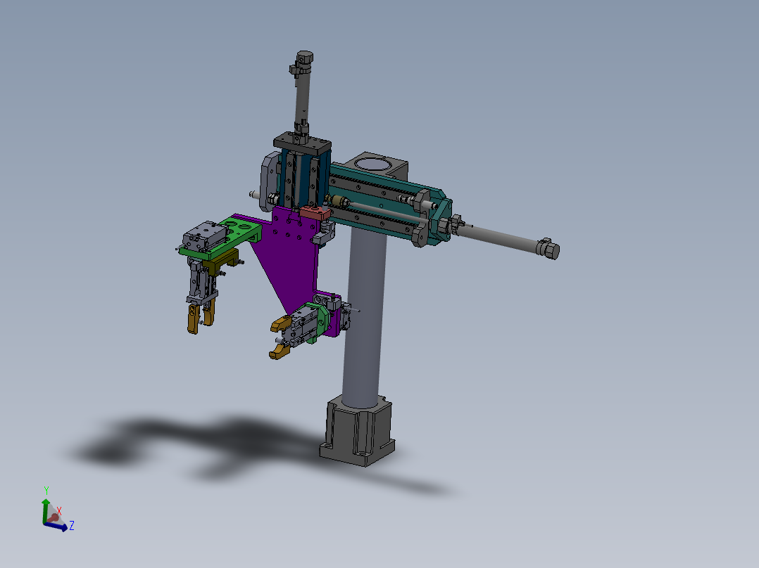 C400旋转气缸翻转搬运组件sw18可编辑