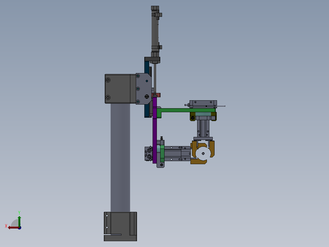 C400旋转气缸翻转搬运组件sw18可编辑后视图