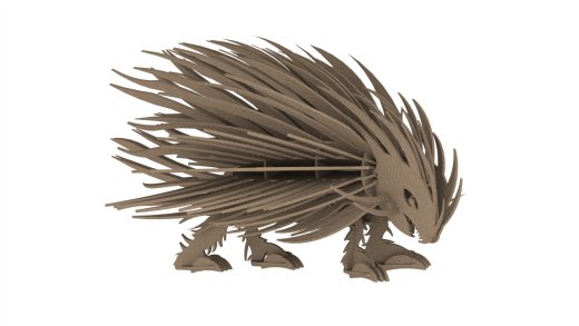 豪猪刺猬立体拼装模型3D图纸 Solidworks设计 附STEP IGS缩略图
