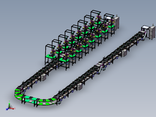 B22-产品组装倍速链流水线
