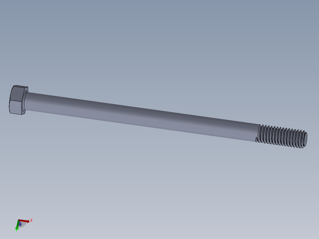 UNC 六角螺栓-Hex Bolt 0.375-16 x 6.SLDPRT