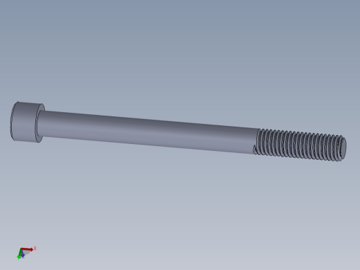粗螺纹 SHCS 螺钉-SHCS 0.5.x13x6.SLDPRT