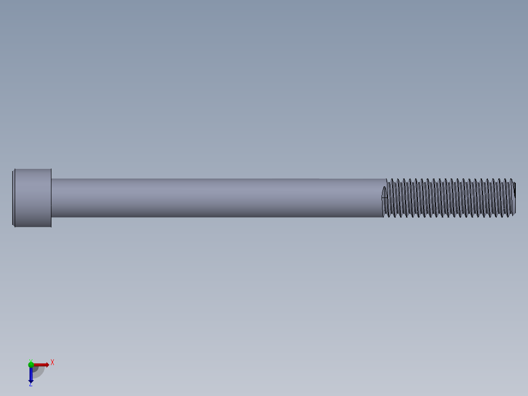 粗螺纹 SHCS 螺钉-SHCS 0.5.x13x6.SLDPRT俯视图