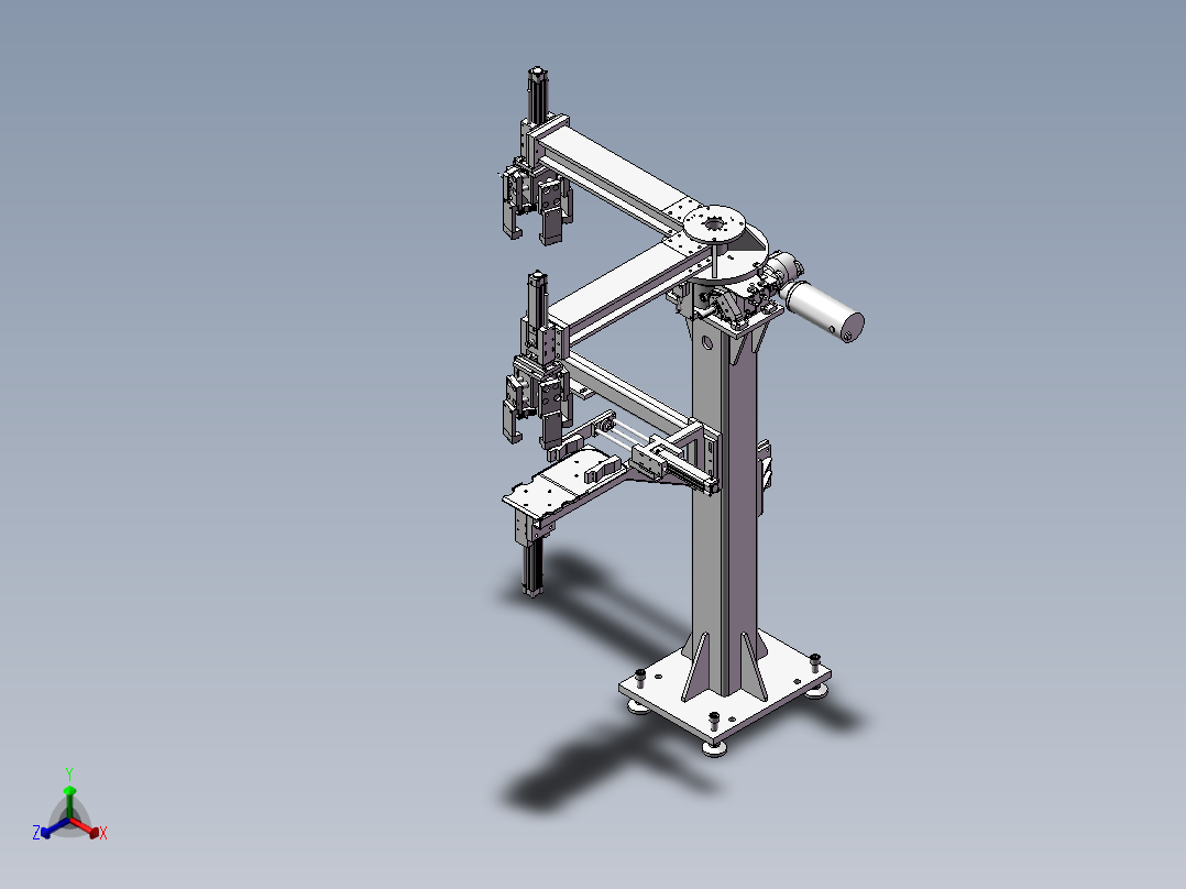 不锈钢自动焊机正等轴测图