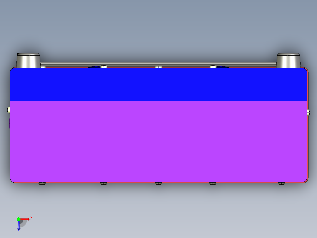 无线电收发机俯视图