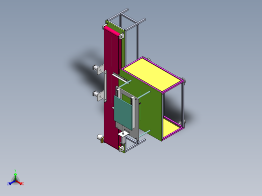 Q206-小型棒料直径快速检测装置的研究【三维SolidWorks】正等轴测缩略图