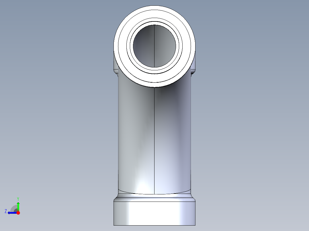 船舶管路系统S10_SeaDrainPLUS_LongTurnReducingTee-SxSxS_37E273032_3in Sea Drain Plus - Long Turn Reducing Tee - SxSxS右视图