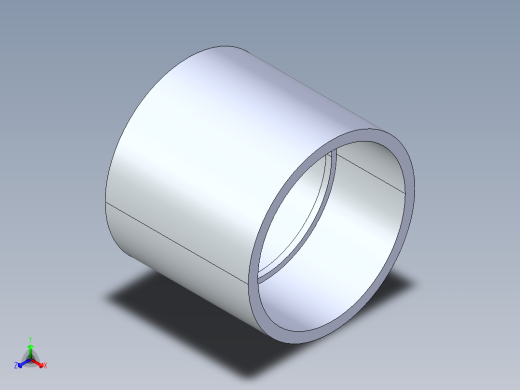 聚氯乙烯配件10-Sch80_Coupling_SxS_829-080 _8in正等轴测缩略图