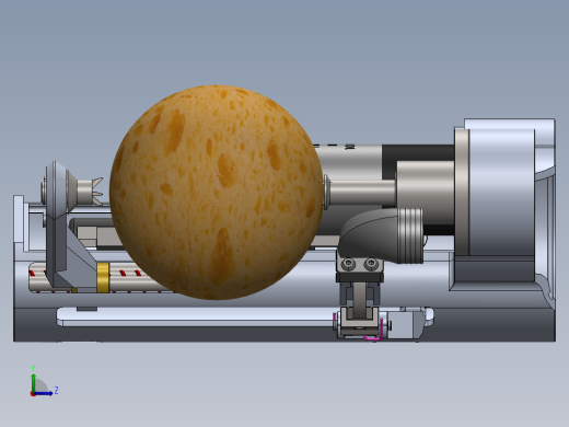 水果削皮机左视缩略图