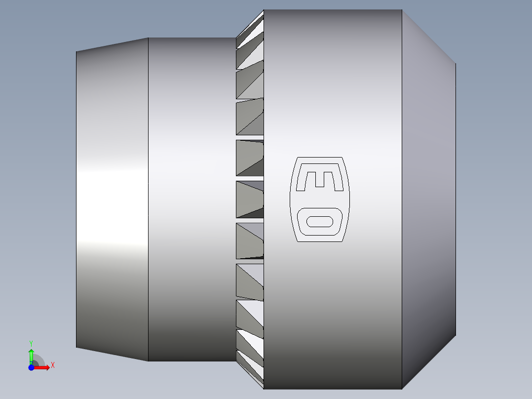 卡套式工业通用硬管接头Progressive_stop_ring_PSR06LX前视图