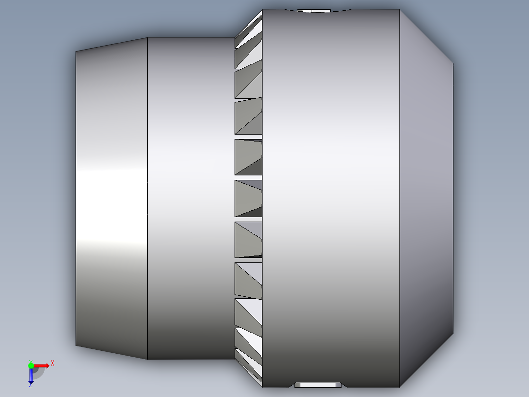 卡套式工业通用硬管接头Progressive_stop_ring_PSR06LX俯视图
