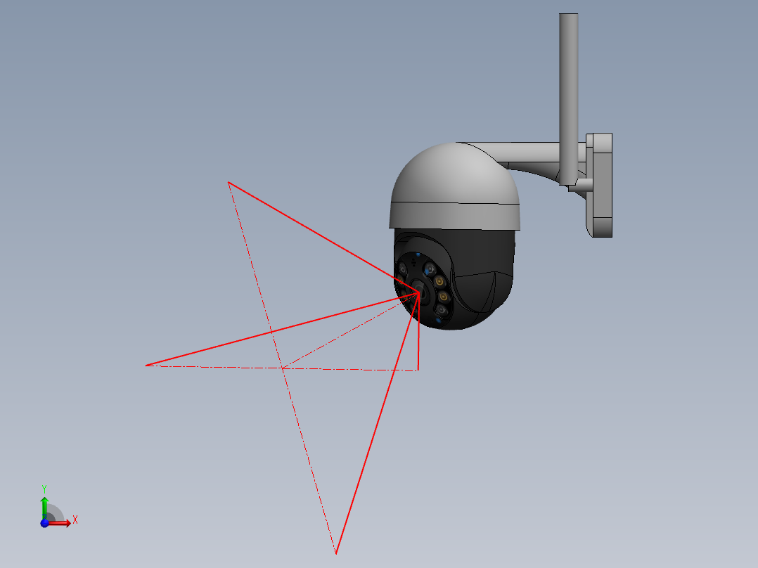 IP摄像头PTZ Wi-Fi 1080P前视图