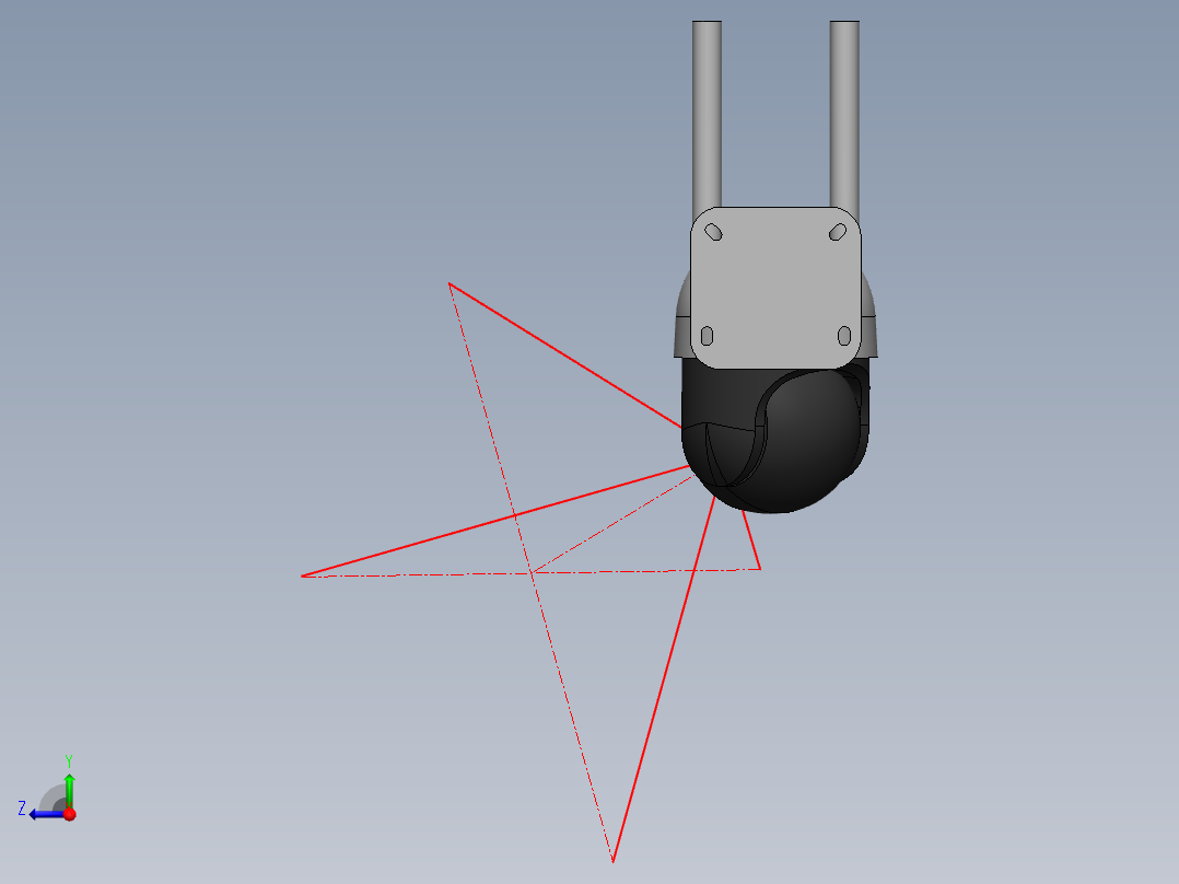 IP摄像头PTZ Wi-Fi 1080P右视图