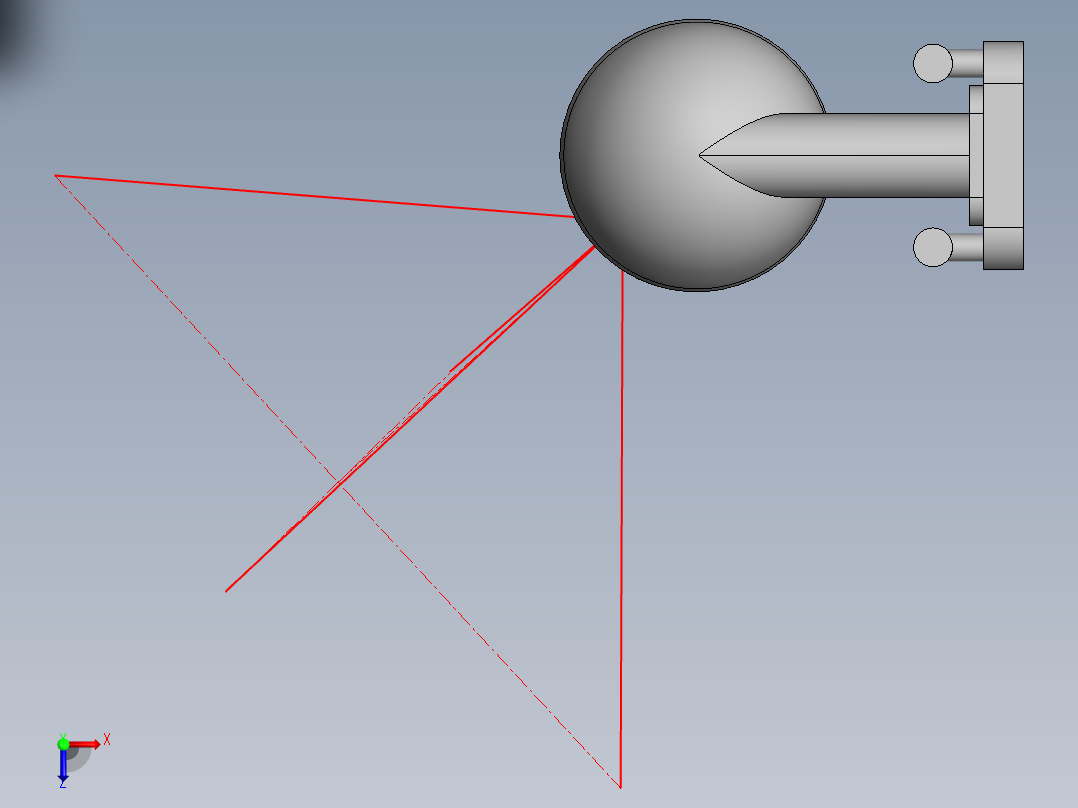 IP摄像头PTZ Wi-Fi 1080P俯视图