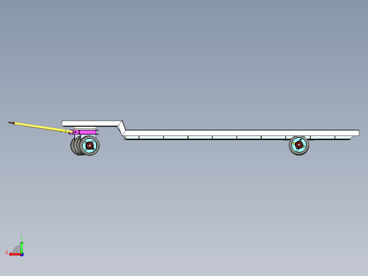 平板车装配体三维模型资料后视缩略图