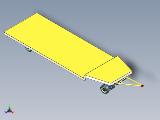 平板车装配体三维模型资料正等轴测缩略图