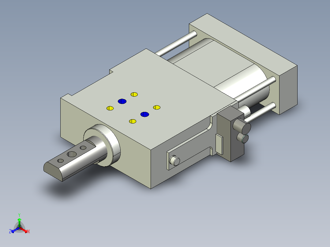 德克斯TUNKERS气缸数模SZK_63x40_A42_T12_TUENKERS主视图