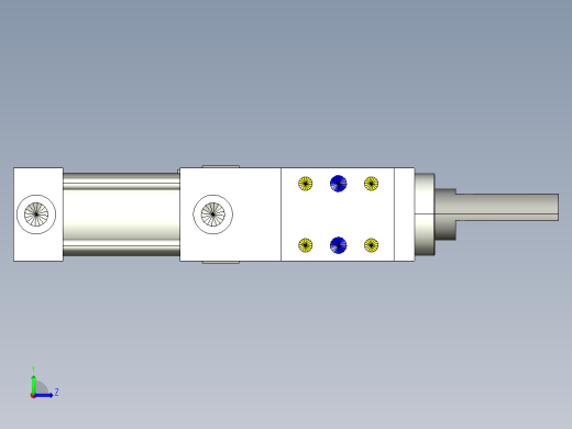 德克斯TUNKERS气缸数模SZK_63x40_A42_T12_TUENKERS左视缩略图