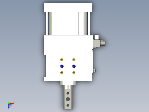 德克斯TUNKERS气缸数模SZK_63x40_A42_T12_TUENKERS俯视缩略图