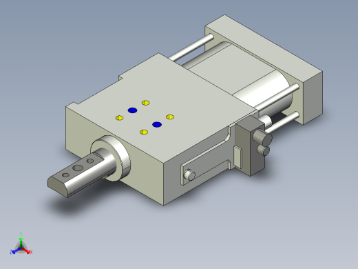 德克斯TUNKERS气缸数模SZK_63x40_A42_T12_TUENKERS正等轴测缩略图
